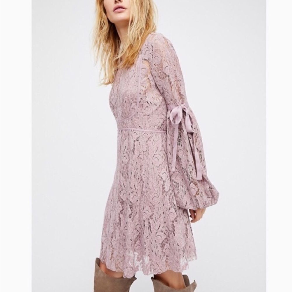 Free People Ruby Lace Mini Dress